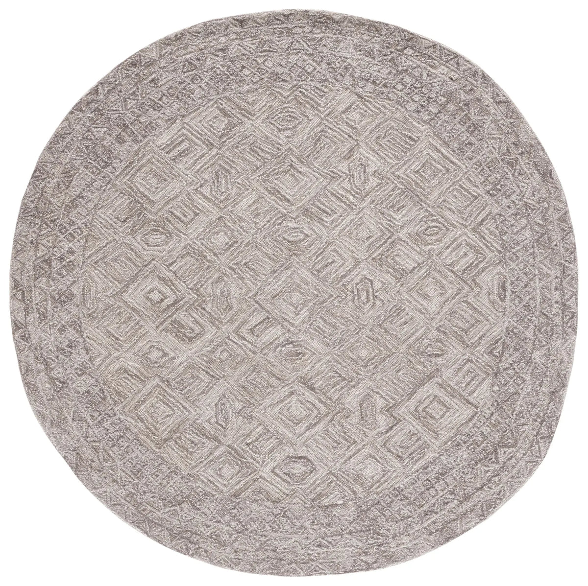 Safavieh Textual 6'-0" x 6'-0" Rug in Brown