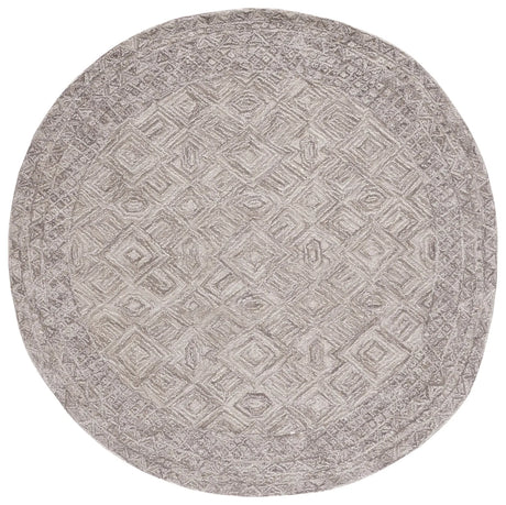 Safavieh Textual 6'-0" x 6'-0" Rug in Brown