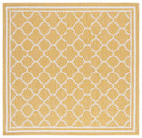 Safavieh Courtyard 6'-7" x 6'-7" Rug in Gold / Beige