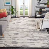 Safavieh Abstract 10'-0" x 14'-0" Rug in Charcoal / Ivory