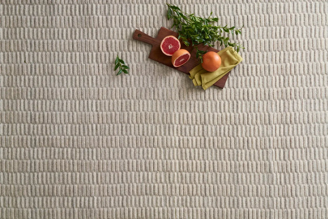 Loloi Hadley HD-04 Oatmeal Rugs - styled aerial 1