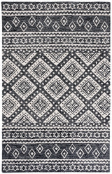 Safavieh Micro-Loop 4'-0" x 6'-0" Rug in Black / Grey