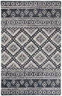 Safavieh Micro-Loop 4'-0" x 6'-0" Rug in Black / Grey