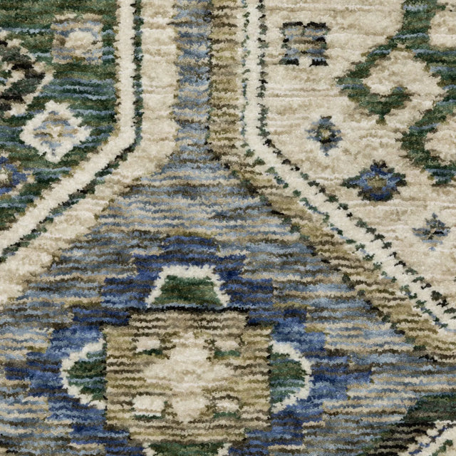 Oriental Weavers Sphinx HASTINGS HA05H Ivory Geometric Rugs - room scene 2