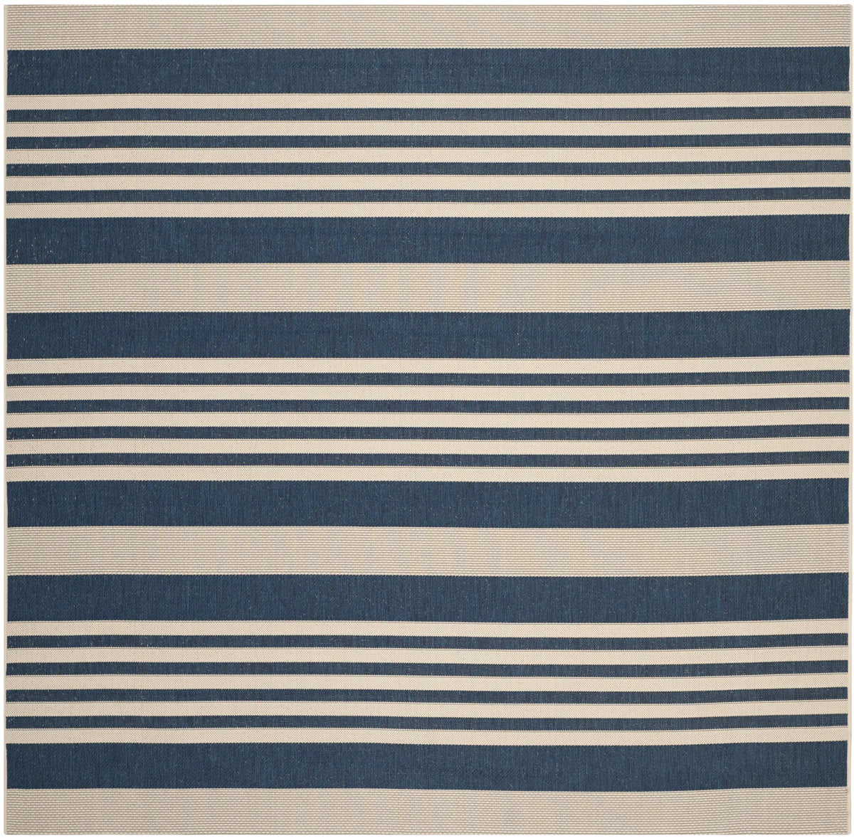 Safavieh Courtyard 6'-7" x 6'-7" Rug in Navy / Beige