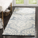 Safavieh Micro-Loop 2'-3" x 7'-0" Rug in Blue / Ivory