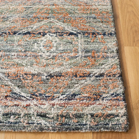 Safavieh Marquee 4'-0" x 6'-0" Rug in Grey / Rust