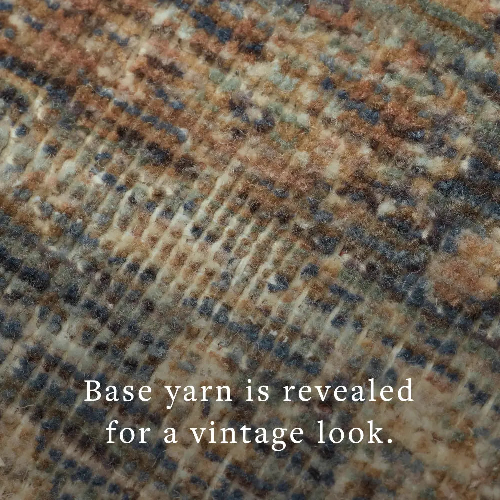 Loloi Heritage Her-09 Sky/Sunset Rug - macro detail