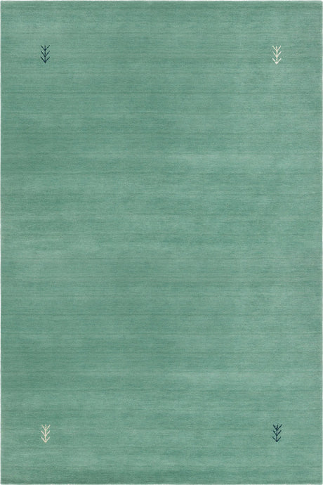 Chandra Bonita BON-56100 Green rug, flat view