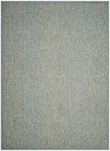Safavieh Courtyard 6'-7" x 9'-6" Rug in Aqua / Grey