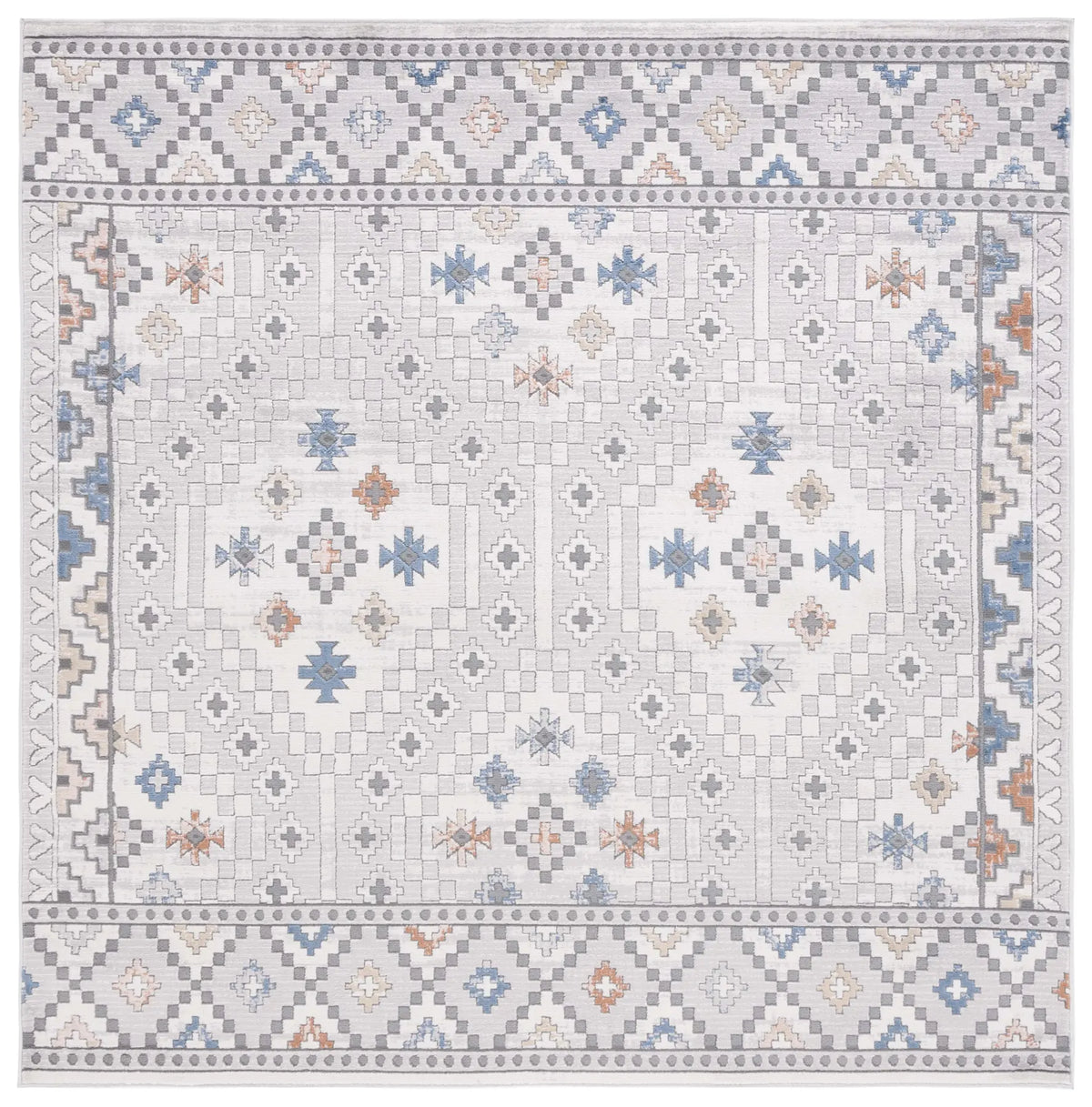 Safavieh Eternal 6'-7" x 6'-7" Rug in Grey / Ivory
