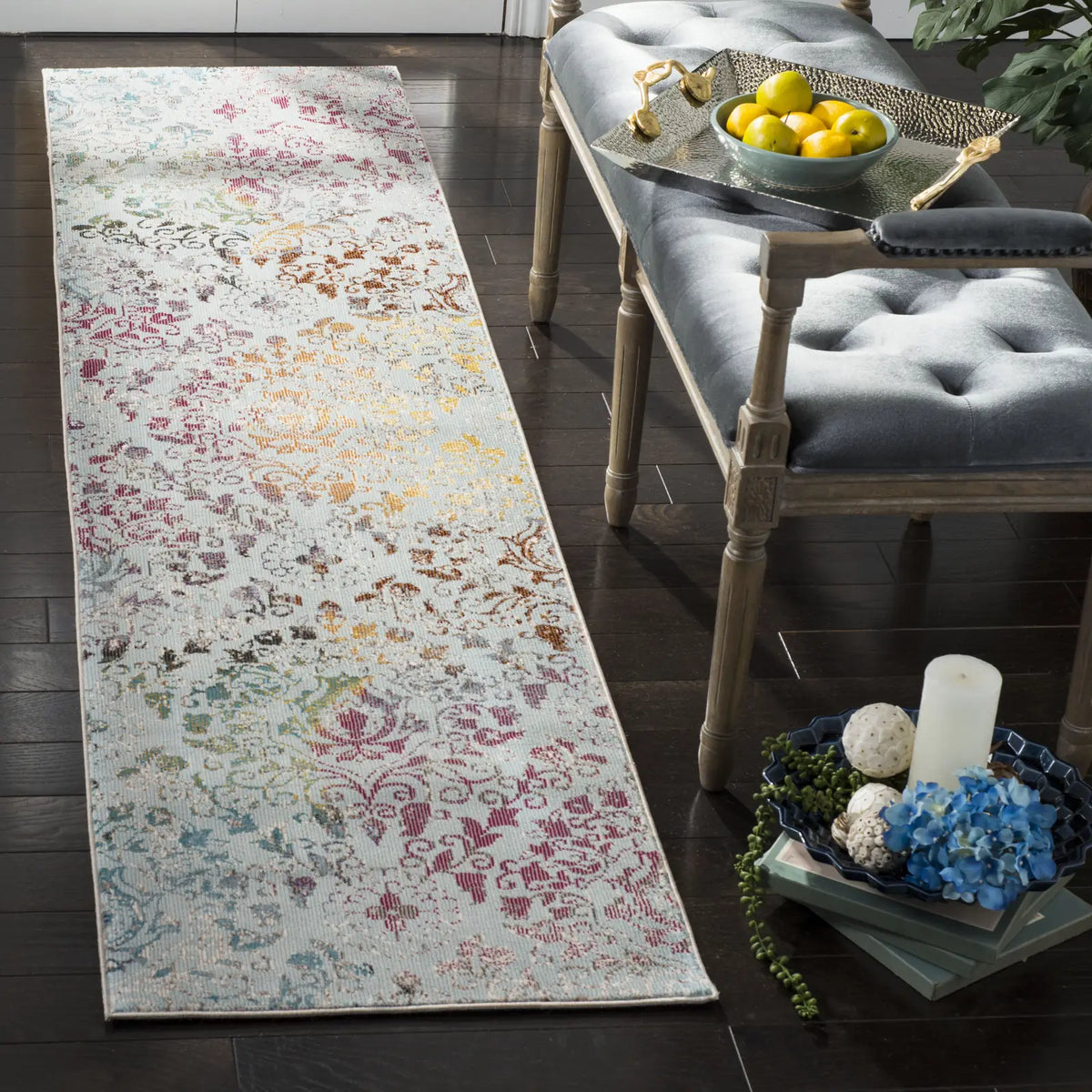 Safavieh Aria 2'-0" x 8'-0" Rug in Blue / Multi