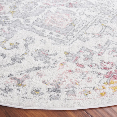 Safavieh Layla 6'-7" x 6'-7" Rug in Ivory Grey / Pink