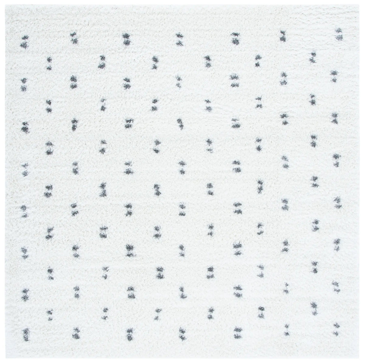 Safavieh Berber Shag 6'-7" x 6'-7" Rug in Beige / Grey