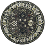 Safavieh Vintage Hamadan 6'-7" x 6'-7" Rug in Dark Grey / Ivory