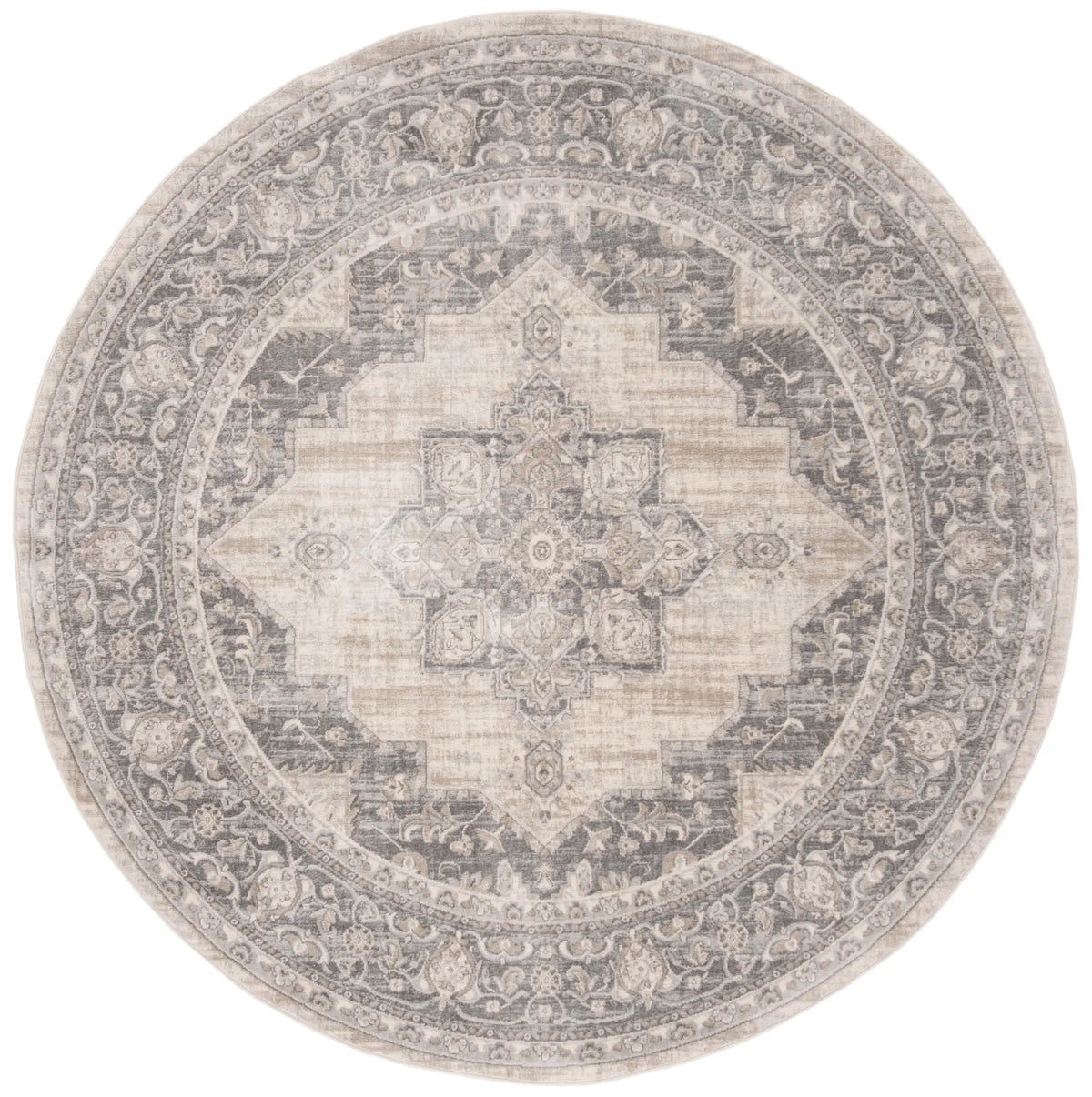 Safavieh Brentwood 10'-0" x 10'-0" Rug in Cream / Grey