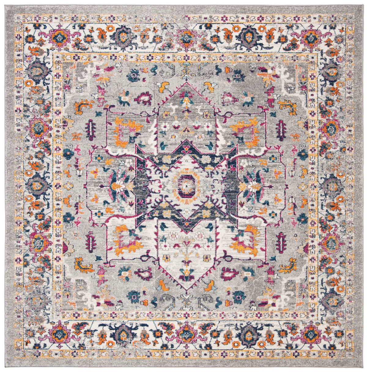Safavieh Evoke 6'-7" x 6'-7" Rug in Grey / Grey