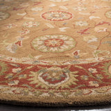 Safavieh Heritage 6'-0" x 6'-0" Rug in Beige / Rust