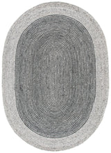 Safavieh Braided 5'-0" x 7'-0" Rug in Grey / Black