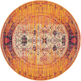 Safavieh Monaco 5'-0" x 5'-0" Rug in Orange / Multi