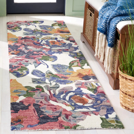 Safavieh Blossom 2'-3" x 8'-0" Rug in Ivory / Blue