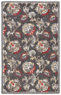 Safavieh Blossom 4'-0" x 6'-0" Rug in Dark Grey / Yellow