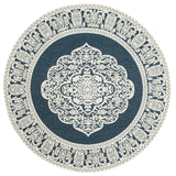 Safavieh Marbella 6'-0" x 6'-0" Rug in Dark Blue / Ivory