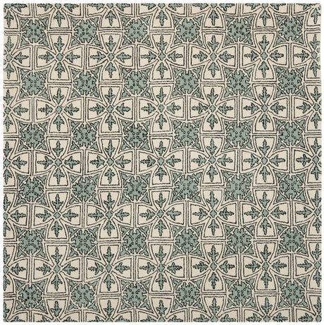 Safavieh Chatham 7'-0" x 7'-0" Rug in Light Blue / Ivory