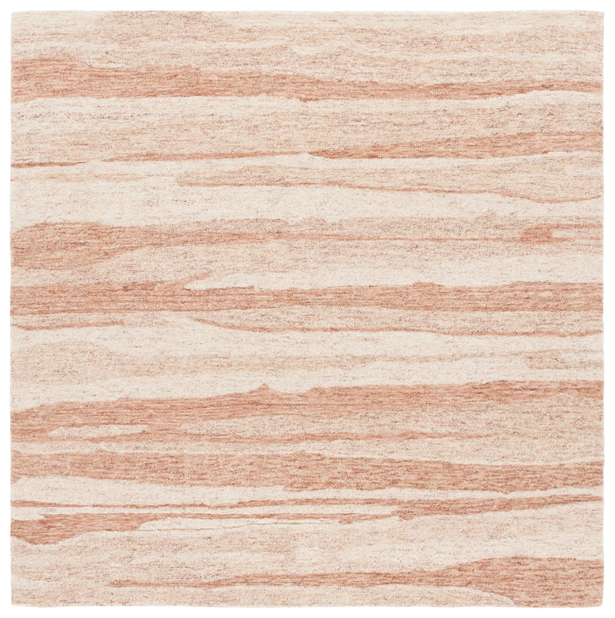 Safavieh Ebony 6'-0" x 6'-0" Rug in Rust / Ivory