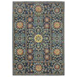 Oriental Weavers Sphinx Francesca Fr11B Blue/ Rust Rug - main flat