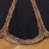 Safavieh Novelty 6'-0" x 6'-0" Rug in Black / Brown