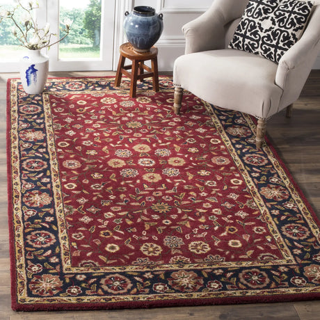Safavieh Heritage 5'-0" x 8'-0" Rug in Red / Navy
