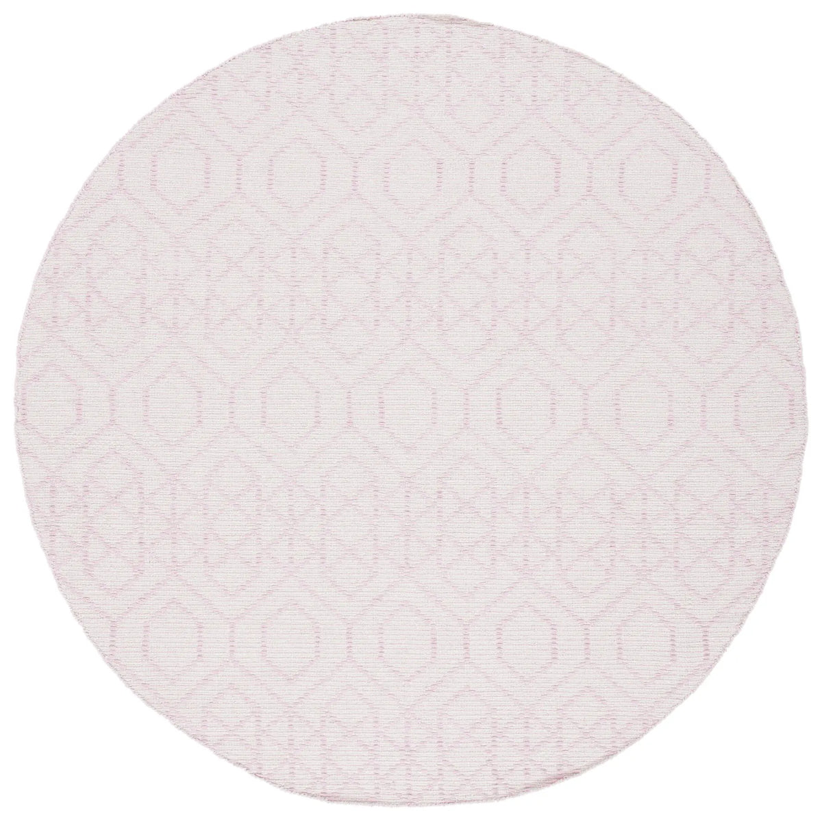 Safavieh Montauk 6'-0" x 6'-0" Rug in Pink / Ivory