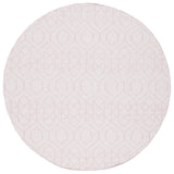 Safavieh Montauk 6'-0" x 6'-0" Rug in Pink / Ivory