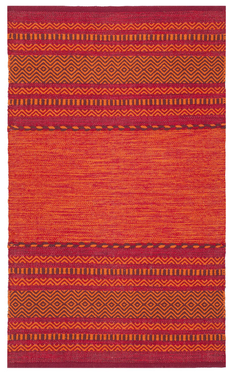 Safavieh Montauk 2'-6" x 4'-0" Rug in Orange / Red