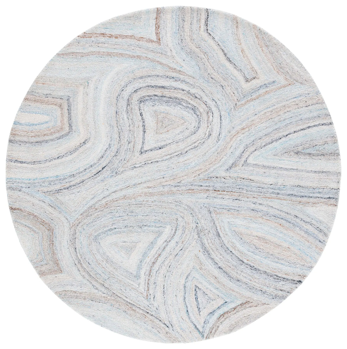 Safavieh Abstract 6'-0" x 6'-0" Rug in Beige / Blue