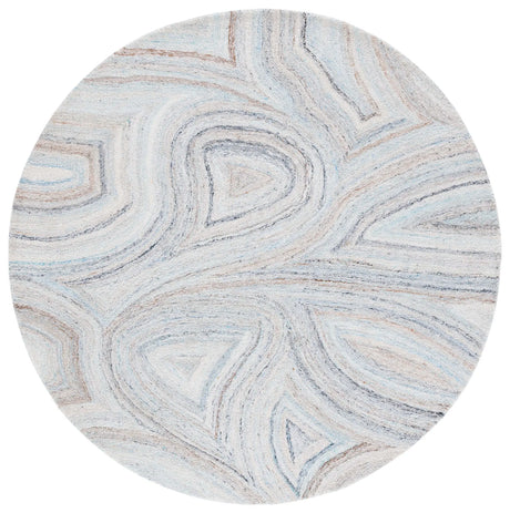 Safavieh Abstract 6'-0" x 6'-0" Rug in Beige / Blue