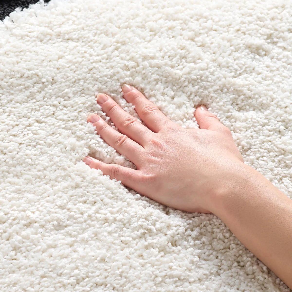 Safavieh Florida Shag 3'-3" x 5'-3" Rug in Black / Ivory