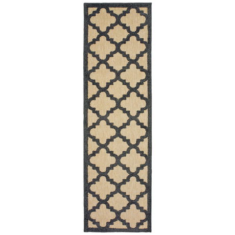 Oriental Weavers Sphinx Cayman 660N9 Sand / Charcoal Rugs - runner