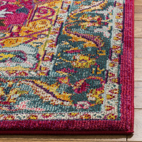 Safavieh Phoenix 100 4'-0" x 6'-0" Rug in Fuchsia / Blue