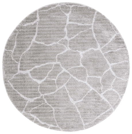 Safavieh Tahoe Shag 6'-7" x 6'-7" Rug in Grey / Ivory