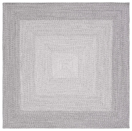 Safavieh Braided 6'-0" x 6'-0" Rug in Grey