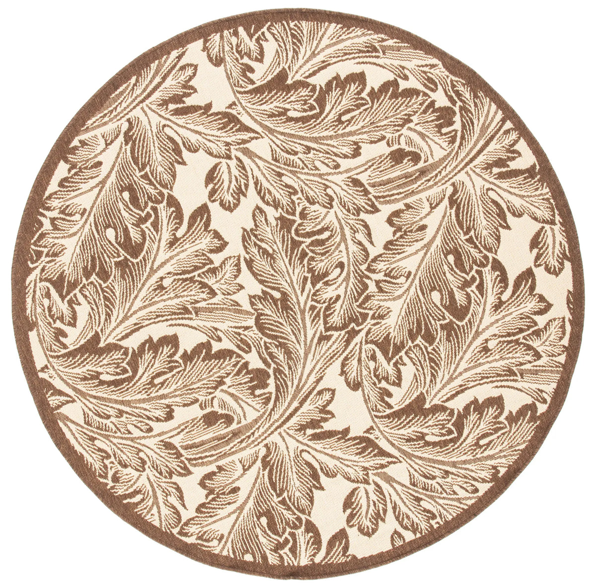 Safavieh Courtyard 6'-7" x 6'-7" Rug in Natural / Brown