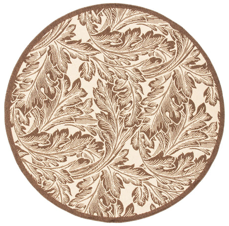 Safavieh Courtyard 6'-7" x 6'-7" Rug in Natural / Brown