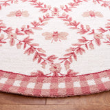 Safavieh Chelsea 5'-6" x 5'-6" Rug in Ivory / Rose