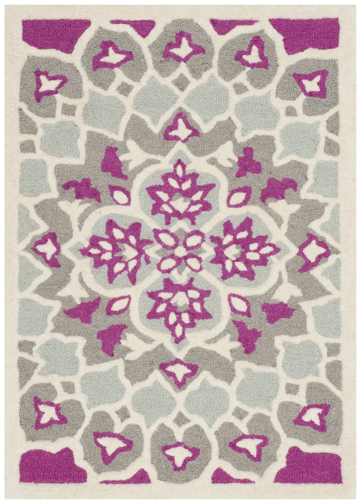 Safavieh Bellagio 2'-0" x 3'-0" Rug in Grey / Ivory