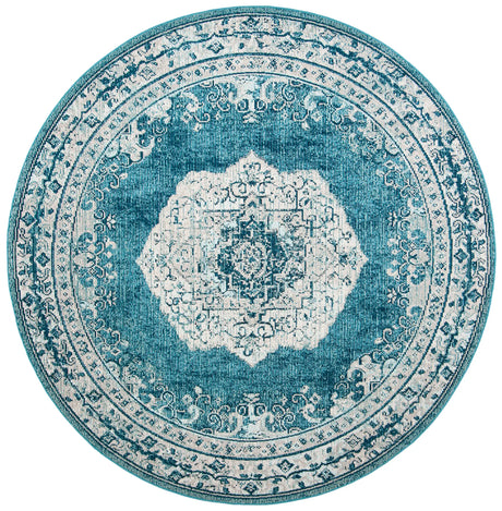 Safavieh Crystal 7'-0" x 7'-0" Rug in Beige / Dark Teal