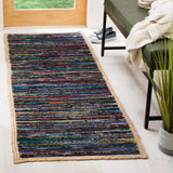 Safavieh Montauk 2'-3" x 7'-0" Rug in Black / Natural