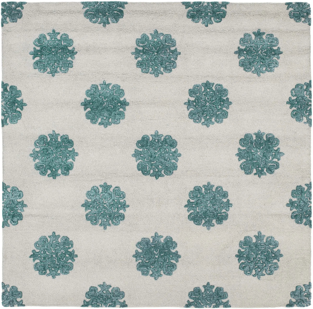 Safavieh Soho 6'-0" x 6'-0" Rug in Ivory / Light Blue