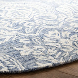 Safavieh Micro-Loop 5'-0" x 5'-0" Rug in Blue / Ivory